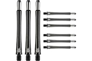 Target Darts Grip Style Aluminium Shaft - Pack of 9 | Blue/Black/Red – 3 Length Options | Professional Darts Accessories, 2BA Shaft Multipack with Rings, Dart Shaft Multipack, Dart Stems