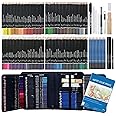 Wynhard Colour Set Colour Pencils Set Drawing Pencils for Artists Kit Drawing Kit Artist Pencil Set Sketching Kit Art Kit Pencil Colours Color Pencil Charcoal Pencils Sketch Pencils Set 145 Pcs