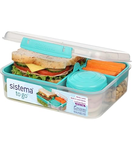 Umigy Stainless Steel Bento Box, 550 ml, 4 Pieces, Metal Lunch Box Food Storage Containers, Lockable Clips, Leak-Proof, Reusable, Dishwasher Safe, for Work, School Umigy Stainless Steel Bento Box, 550 ml, 4 Pieces, Metal Lunch Box Food Storage Containers, Lockable Clips, Leak-Proof, Reusable, Dishwasher Safe, for Work, School