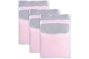 CIMOYBAI 3-Pakowa Siatka do Prania, Torba z Zamkiem Błyskawicznym 30 x 40cm dla Bluzek, Butów, Staników, Skarpetek, Ubrań Dziecięcych