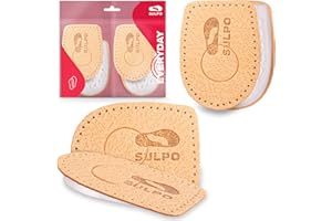 SULPO 2 paires Semelles epine calcaneenne - Talonnette - De Semelles orthopédiques rehaussante - Semelles talon - Tendinite tendon achille - Semelle à talon pour hommes et femmes