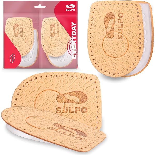 Semelles Orthopédiques Kaps Heelmed - Réhaussement Capitonné Pour L'épine Calcanéenne - Beige - Adulte - Neuf