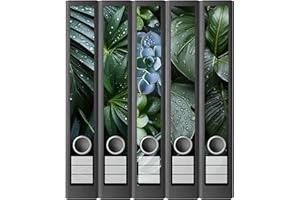 AUSGEWÄHLT VERPACKT Ordnerrücken Etiketten selbstklebend – 10 Aufkleber zum Beschriften –für Ordner A4 schmal – Klebeetikett als Rückenschild für Ordner schmal – opak: Untergrund scheint nicht durch (Blätter)