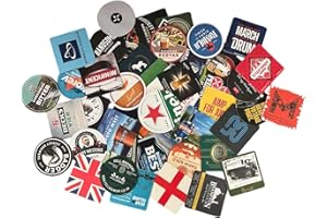 LAURIE'S PUB AND BAR ACCESSORIES Beer Mat Collection, 50 posavasos surtidos de pub británico, recuerdos de bar