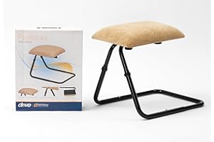 DRIVE DEVILBISS HEALTHCARE Drive Devilbiss Adjustable Footstool, Beige Chenille Fabric Beige Chenille Fabric / Black Frame