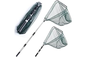 NAKIHOUSE Kescher Angeln, Teleskop Angeln Netz Angelnetz Teichkescher Diverse Längen auch für Erwachsene und Kinder, Zum Fangen von Fischen, Schmetterlingen, Hühnern, Gänsen, Enten und Vögeln