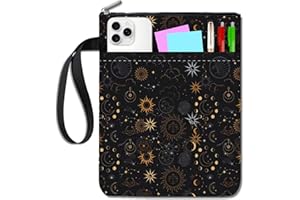 NHQZ Custodia per Libri Protettore,Custodia Libro,Custodia per Libro con Cerniera e Tasca Frontale,Copertina per Libro in Brossura,Regalo per Amanti dei Libri,Copertina per Libri in Tessuto Lavabile