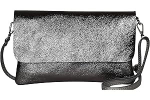 AMBRA MODA AmbraModa GLX11 – Bolso bandolera Carteras de mano clutch para mujer, de piel auténtica