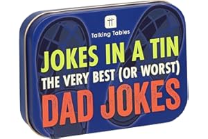 Talking Tables 100 Cards Dad Jokes, Play with Family, Funny Present for Fathers Day, Birthday, Christmas Secret Santa, Stocking Fillers, Xmas Gifts, Travel Card Games, Ages 13+