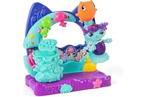 DREAMWORKS GABBY'S DOLLHOUSE Gabby's Dollhouse: The Movie, Mercat's Aquarium Balcony, with Toy Figure & doll's house accessories, Kids Toys for Girls & Boys Ages 3 and Up