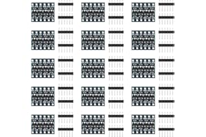 Haisheng 15PCS 3.3V to 5V Converter 4 Channels - Level Converter Bi-Directional Shifter Module Logic Level Converter 3.3V to 5V with 30PCS 6Pin Header for Arduino
