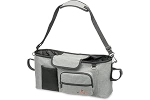 FYL COMPANY Fyl For Mother & Baby, Borsa Organizer Per Passeggino - Borsa inglesina Universale Grande - Portaoggetti Neonato Per Passeggino Porta Oggetti Passeggino Neonati -Carrozzina Inglesina