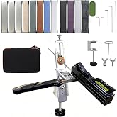 TINMAGI Professional Knife Sharpener, Knife Sharpening System with 12 Sharpening Stones, Precision Knife Sharpening with 15-3