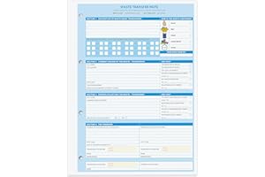 THE WORCESTERSHIRE STATIONERY COMPANY A4 Duty of Care Waste Transfer Note Pads with Waste Codes, 2 Part (Duplicate), 50 Sets per Book