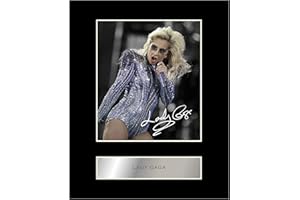 ICONIC PICS Photo dédicacée sur support de Lady Gaga