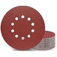 KONGMING Dischi Abrasivi 225 mm 25 pezzi 10 Fori Grana P150 Rotondi di Carta Vetrata per Levigatrici a Collo Lungo Smerigliat