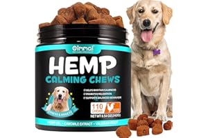 DuoXingTang Hemp Calming Chews for Dogs, 110 Counts Chicken Dog Treats Anxiety Relief 100% Golden Ratio of Natural Ingredients Treats, Aid with Separation, Barking, Stress Relief, Thunderstorms
