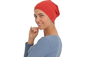 DERESINA HEADWEAR Deresina Unisexe Bonnet de Nuit en Coton et Bambou pour la Perte de Cheveux, Chimio