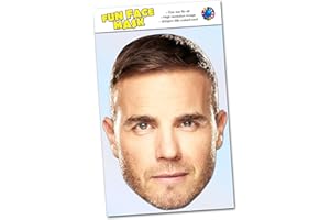 Party People Gary Barlow - Celebrity Face Mask (Ready To Wear) with optional Standee - Gary B