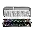 GEEKRIA 90%-96% Keyboard Case, Hard Shell Travel Carrying Bag for 100 Keys Computer Mechanical Keyboard, Compatible with RK Royal KLUDGE RK100, ASUS ROG Strix Scope II 96, Keychron Q5, AULA F99