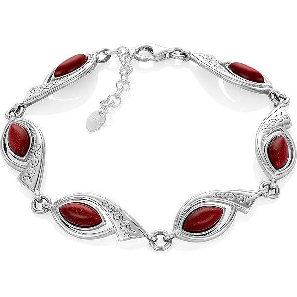 Pulseira De Pedra Natural Turquesa E Prata 925