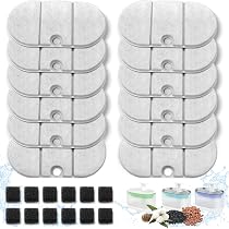 Ersatzfilter Für Petlibro Katzenbrunnen - 8-teiliges Set Inkl. Schwämme, Kompatibel Mit PLWF002 Modellen