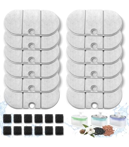 PETLIBRO PLWF305 Kattenfontein, filter, 4 stuks, voor dockstream, RFID- drinkfontein voor katten, 2-maanden-set, vervangingsfilter voor kattendrinkfontein