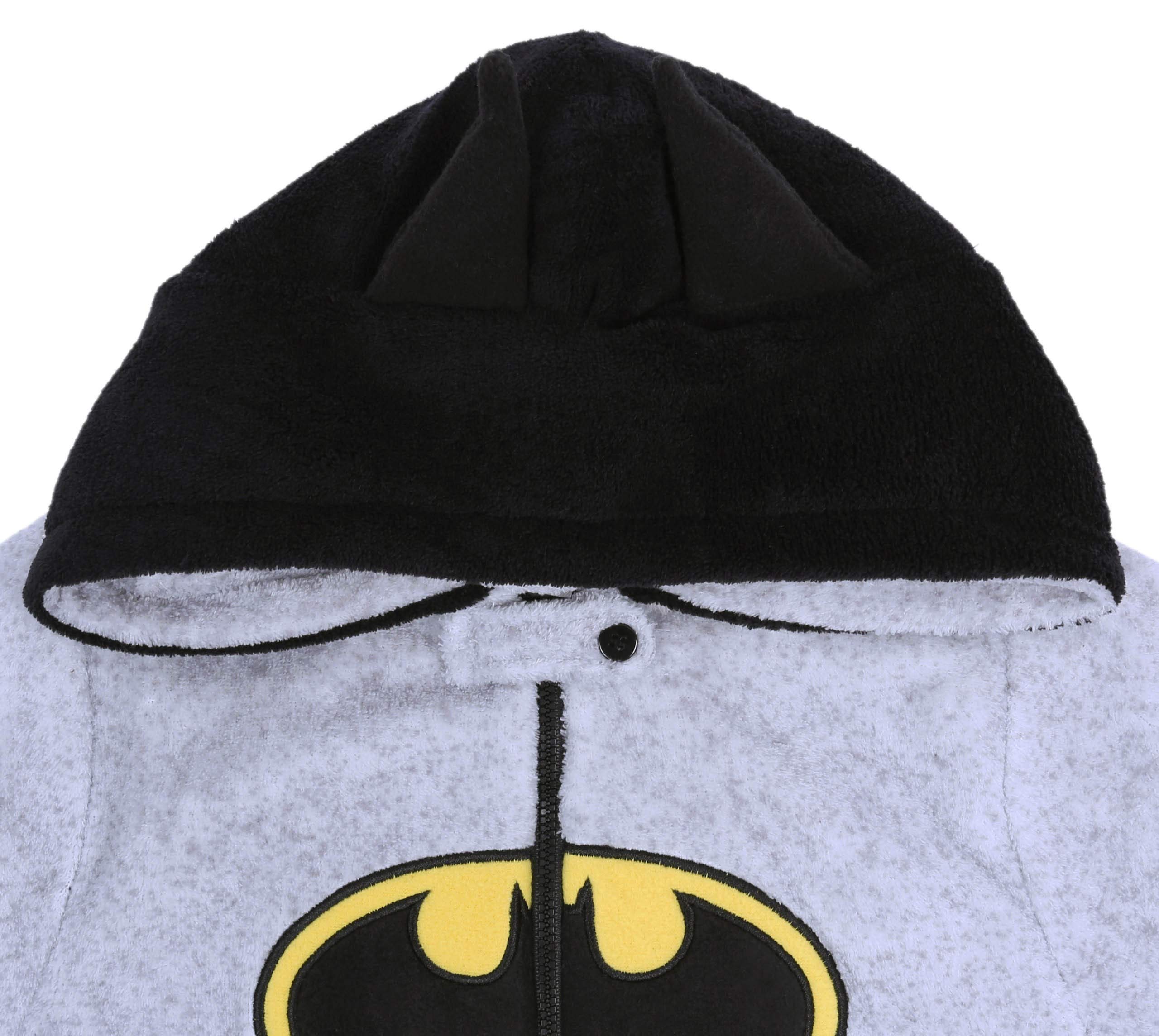 Batman-DC-COMICS-Grauer-einteiliger-Schlafanzug