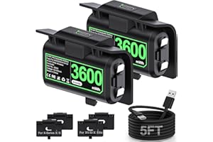 Elegamefy Controller Akku Für Xbox Series X/S, Wiederaufladbare Batterie für Xbox One/One S/One X/Elite Controller