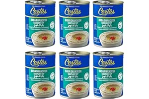 Cortas - Baba Ghanoush Eggplant Dip, 13 1/2 oz (Pack of 6), Ready to Eat