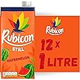 Rubicon Still Watermelon Juice - Made with Real Watermelon - Bold and Intense Tropical Juice Drink - Multipack Fruit Juice Cartons - 12x1L