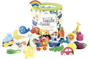 Vilac - 2413 - Jeu de Touche et Trouve "CEKOI" - Jouet en Bois Multicolore de reconnaissance tactile - A partir de 24 mois