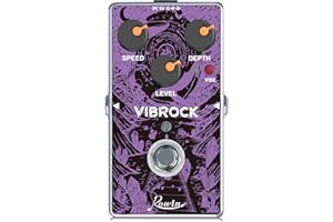 Rowin VIBROCK Chorus-Tremolo Pedal Monoblock Tamaño Completo Modulación Guitarra Pedal True Bypass RE-02