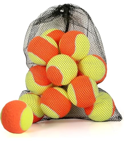 Penn QST 60 Tennis Balls - Youth Orange Felt Balls For Beginners, USTA Approved