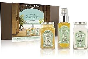 La Sultane de Saba Coffret Voyage dans les Îles Huile 50ml/Beurre 100g/Gommage 100g/Gant Tahiti