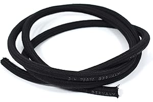 OKOIUM Tubo per carburante, per benzina, diesel, 5 m, Ø 6 mm, con rivestimento in tessuto, acqua, gas, benzina, olio