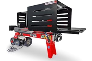 CROSSFER GMBH Holzspalter liegend | 6 Tonnen | Holzspalter liegend LS6T-52Ty | Elektrisch 230V | Hydraulik | Premium Liegend Holzspalter | CROSSFER® (6 Tonnen (230V))