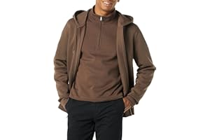 Amazon Essentials Homme Sweat à Capuche en Polaire avec Fermeture Éclair intégrale (Grandes Tailles Disponibles)