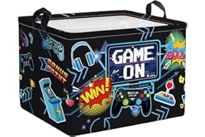 Clastyle Cestos Almacenaje Juego de Aventuras Cesta Ropa Sucia Plegable para Habitación Bebé Dormitorio Cajas de Almacenaje Juguetes para Chico Chica,Negro,40 * 30 * 30 cm