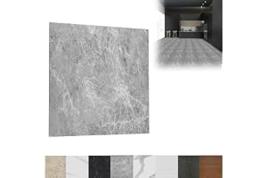 LZQ PVC-golvbeläggning vinylgolv självhäftande 30 × 30 cm 54 stycken vinylplattor 5,02 m² golvplattor kakeldekaler halkfria