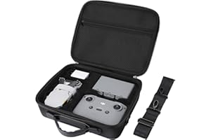 ProCase Eva Tragetasche für DJI Mini 4K / DJI 2/2 SE/Mini 2 Fly More Combo Drohne und Zubehör Schutzhülle Carrying Case mit Schultergurt -Schwarz