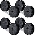 Tenare 4 Pairs Universal Typewriter Ribbon Twin Spool Typewriter Ribbon Twin Spool Replacement Pack for Most Typewriter (Black)