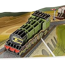 Train Steam Engine Locomotive Kraft Effect Recycled And Recyclable Gift | OMAN