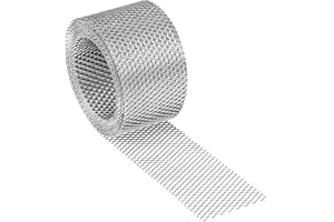 PAROTEC Takfotsgaller i aluminium 50 mm x 5 m – Ventilationsgaller och insektsnät för tak med 5 m ventilationslist – Fågelsky