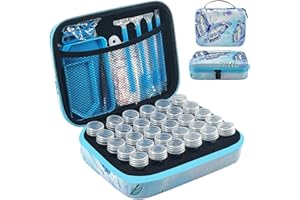LIRUNQIU Diamond Painting Zubehör Boxen, 30 Stück Diamant Painting Aufbewahrungsbox Kits Werkzeug Set mit Stickers Tablett Stift