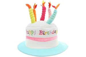 MIK FUNSHOPPING HAPPY BIRTHDAY HAT NOVELTY CAKE BIRTHDAY PRESENT GIFT IDEA BLUE
