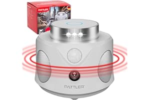 PATTLER® Ultrason Souris et Rats | Ultra Son Souris et Rats 360° | Anti Souris Ultrason Couvre Jusqu'à 180m² | Ultrason pour Rat | Ultrason Rat | Appareil Ultrason Souris | Ultrasons Souris