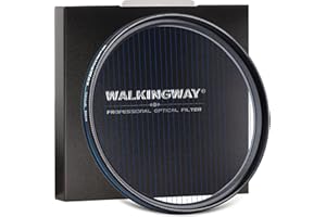 Walking Way 67MM Filtro e Lente de Efecto Anamórfico de Raya Azul, Vidrio Óptico Ultra Claro con Marco Giratorio para Cámara DSLR