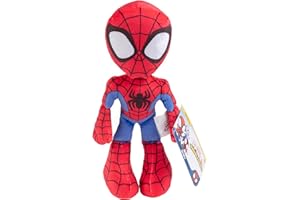 SPIDEY AND HIS AMAZING FRIENDS Peluche Spidey, Spidey et Ses Amis extraordinaires de Marvel - Peluche de 20 cm Super héro et Super Douce