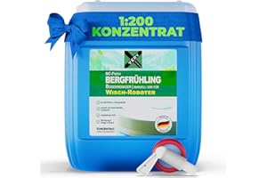 ‎VERY MC-Fresh Bodenreiniger BERGFRÜHLING, 5L, auch für Saugwischer | 1:200 Konzentrat | für alle Nass-Trockensauger | ideal für Fliesen, PVC, Parkett, Laminat & Teppich | inklusive Frischeduft